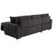 Pastrana Charcoal Gray 2 Piece Modular Sleeper Sectional