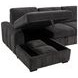 Pastrana Charcoal Gray 2 Piece Modular Sleeper Sectional