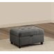 Stonenesse Crosshatch Steel Gray Ottoman
