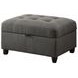 Stonenesse Crosshatch Steel Gray Ottoman