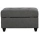 Stonenesse Crosshatch Steel Gray Ottoman
