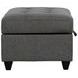 Stonenesse Crosshatch Steel Gray Ottoman
