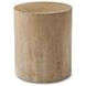 TA Originals Aged Oak Round Sawyer Accent Table