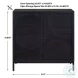 Besvick Chic Black Matte Black 2 Accent Cabinet