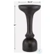 Gambrel Rich Black Accent Table