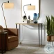 Needlepoint Antique Gold And Black Console Table