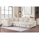 Devonshire Camel Sleeper Sectional with Storage Chaise