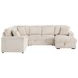 Devonshire Camel Sleeper Sectional with Storage Chaise