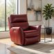 Stardust Palermo Crimson Leather Power Headrest Rocker Recliner
