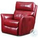 Stardust Palermo Crimson Leather Power Headrest Rocker Recliner