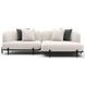 Madera Oatmeal 2 Piece Modular RAF Chaise Sectional with Pillows