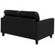 Scotland Black 58" Loveseat