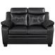 Finley Black Loveseat