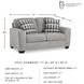 Avenal Park Flannel Loveseat