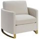 Corliss Beige Velvet Chair