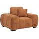 Octavia Orange Upholstered Lounge Chair
