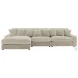 Blaine Sand 3 Piece Performance Fabric Reversible Sectional