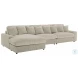 Blaine Sand 3 Piece Performance Fabric Reversible Sectional