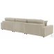 Blaine Sand 3 Piece Performance Fabric Reversible Sectional
