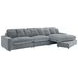 Blaine Beige 3 Piece Reversible Sectional