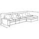 Blaine Beige 3 Piece Reversible Sectional