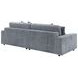 Blaine Fog Performance Fabric Upholstered Reversible Sectional