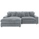 Blaine Fog Performance Fabric Upholstered Reversible Sectional