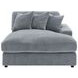 Blaine Fog Performance Fabric Upholstered Reversible Sectional