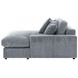 Blaine Fog Performance Fabric Upholstered Reversible Sectional
