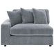 Blaine Fog Performance Fabric Upholstered Reversible Sectional