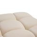Calliope Off White Performance Velvet Upholstered Square Modular Ottoman