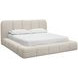 Liana Santa Cruz Oatmeal King Upholstered Platform Bed