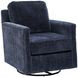 Nathan Porcelain Blue Upholstered Swivel Glider Chair
