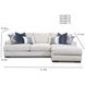 Nathan Porcelain LAF Chaise Sectional