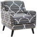 Nathan Porcelain Bewilder Lagoon Accent Chair