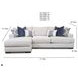 Nathan Porcelain RAF Chaise Sectional