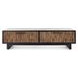 Anton Black and Natural Rectangular Coffee Table with 4 Drawers