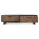 Anton Black and Natural Rectangular Coffee Table with 4 Drawers