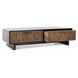 Anton Black and Natural Rectangular Coffee Table with 4 Drawers