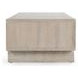 Anton Beige and Natural Rectangular Coffee Table with 4 Drawers