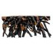 Cypress Black and Brown 70" Free Form Console Table