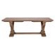 Alexander Distressed Brown 110" Extendable Rectangular Dining Table