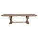 Alexander Distressed Brown 110" Extendable Rectangular Dining Table