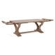 Alexander Distressed Brown 110" Extendable Rectangular Dining Table