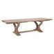 Alexander Distressed Brown 110" Extendable Rectangular Dining Table