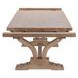 Alexander Distressed Brown 110" Extendable Rectangular Dining Table