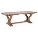 Alexander Distressed Brown 110" Extendable Rectangular Dining Table