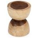 Lanna Natural and Beige Round Accent Table