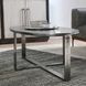 Flores Nickel Oval Coffee Table