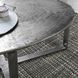 Flores Nickel Oval Coffee Table